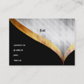 Carte de visite Silver Gold Noir Blanc (Dos)