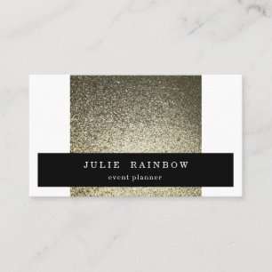 Carte De Visite Silver Gold Parties scintillant V3 Modern Trendy E