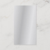 Carte De Visite Silver Grey exclusif Moderne Unique (Dos)