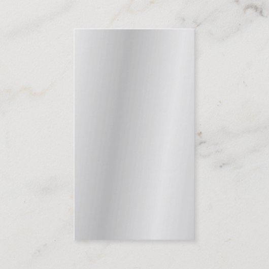Carte De Visite Silver Grey exclusif Moderne Unique (Dos)