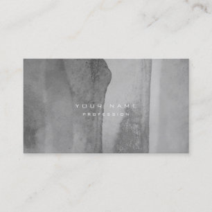 Carte De Visite Silver Grungy Monochrom ciment Mur gris minimalist