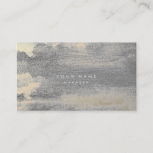 Carte De Visite Silver Grungy Sepia Gold Cement Mur Gris Minimal
