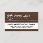 Carte De Visite Silver Hammer On Timber Wood Grain (Devant)