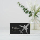 Carte de visite Silver Jet - Style de voyage de lu (Debout devant)