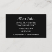 Carte De Visite Silver MAKEUP ARTIST Logo Kiss Nom (Dos)