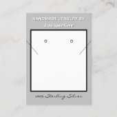 Carte De Visite Silver Necklace Earrings Website QR Code (Devant)