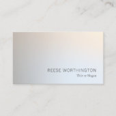 Carte De Visite Silver professionnel élégant moderne (Devant)