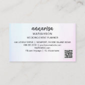Carte De Visite *~* Silver QR LOGO PHOTO tendance (Dos)