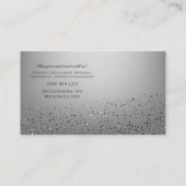 Carte De Visite Silver Sparkle Sparkle Parties scintillant Fête Or (Dos)