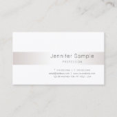 Carte De Visite Silver tendance moderne look Design simple Luxe (Devant)