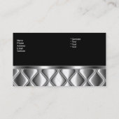 Carte de visite Silver Tile Trim Diamond Dolphin (Dos)