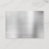 Carte De Visite Silver White Diamonds Business name website (Dos)