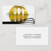 Carte De Visite Silverware et Whisk (Devant / Derrière)