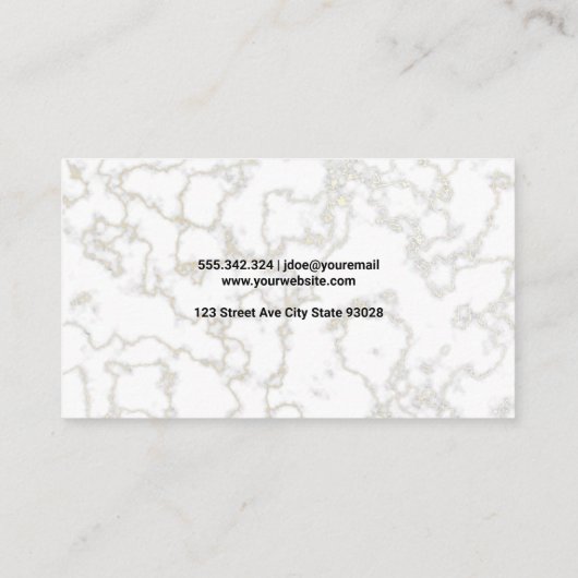 Carte De Visite Silverware Logo | Catering (Dos)