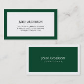 Carte de visite simple (Devant / Derrière)