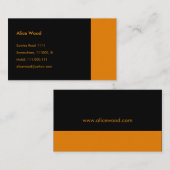 Carte de visite simple (Devant / Derrière)