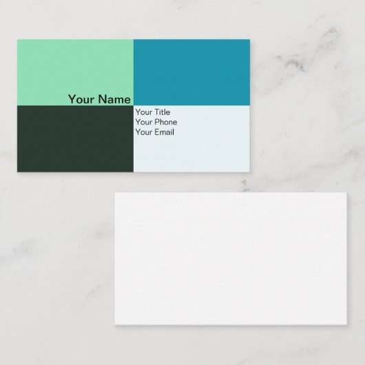 Carte De Visite Simple (Devant / Derrière)