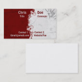 Carte de visite simple (Devant / Derrière)
