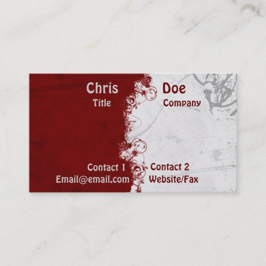 Carte de visite simple (Devant)