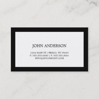 Carte de visite simple