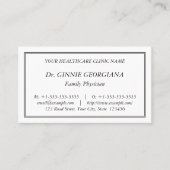 Carte de visite simple (Devant)