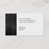 Carte de visite simple (Dos)