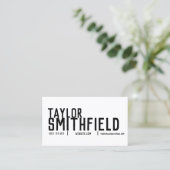 carte de visite simple (Debout devant)