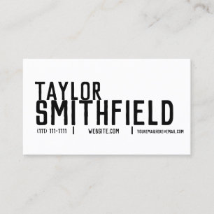 carte de visite simple