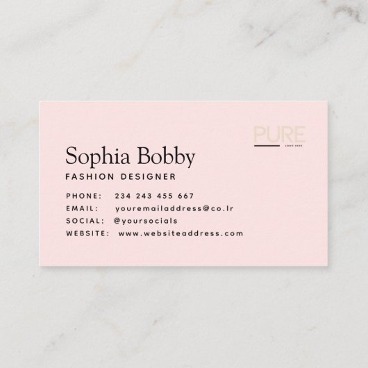 carte de visite simple (Dos)