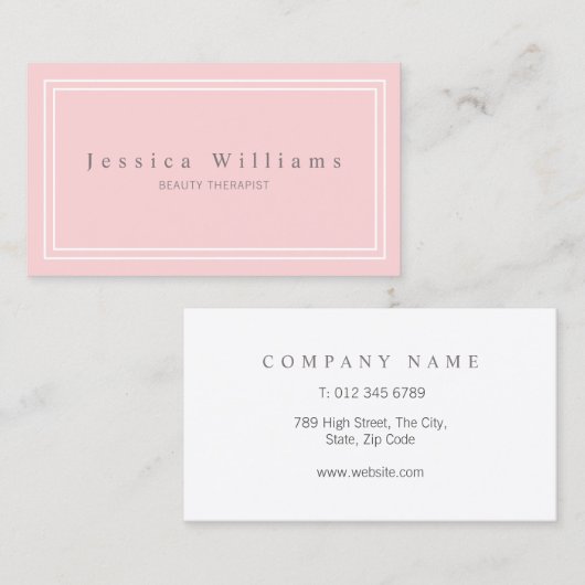 Carte De Visite Simple (Devant / Derrière)