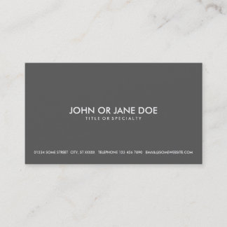 Carte De Visite simple