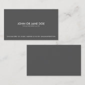 Carte De Visite simple (Devant / Derrière)