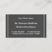 Carte de visite simple (Devant)