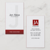 Carte De Visite Simple (Devant / Derrière)