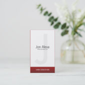 Carte De Visite Simple (Debout devant)