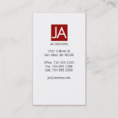 Carte De Visite Simple (Dos)