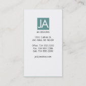 Carte De Visite Simple (Dos)