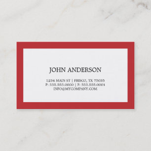 Carte de visite simple
