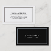 Carte de visite simple (Devant / Derrière)