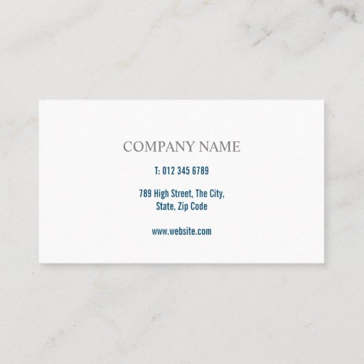 Carte De Visite Simple (Dos)