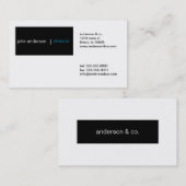 Carte de visite simple (Devant / Derrière)