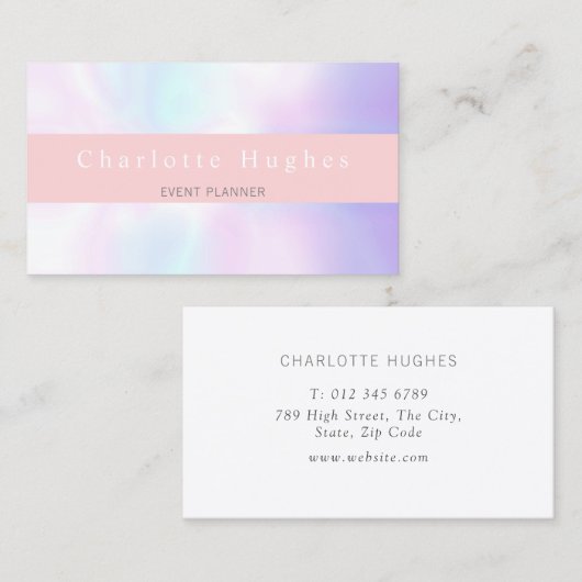 Carte De Visite Simple (Devant / Derrière)