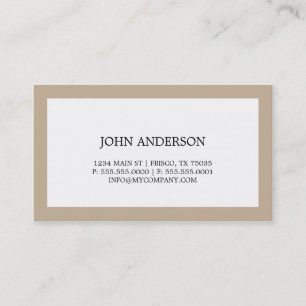 Carte de visite simple
