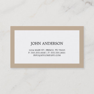 Carte de visite simple