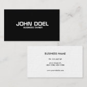 carte de visite simple (Devant / Derrière)