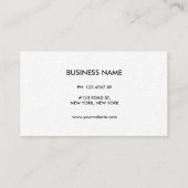 carte de visite simple (Dos)