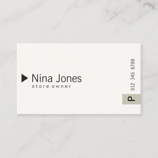Carte De Visite simple #01 (Devant)