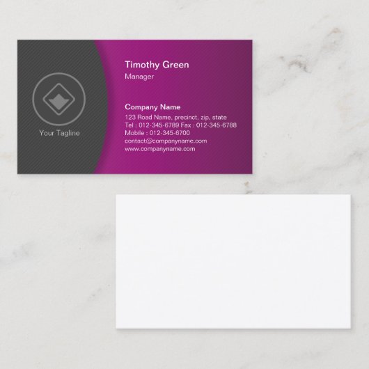 Carte de visite simple #05 (Devant / Derrière)