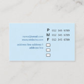 Carte De Visite simple #08 (Dos)