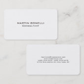 Carte de visite simple à angle arrondi transparent (Devant / Derrière)